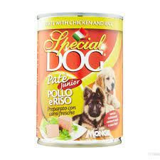 Food dog active pet wet junior chicken rice 400g