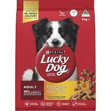 Purina Lucky Dog Roast Chicken, Veg & Pasta 8kg