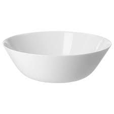 IKEA OFTAST BOWL 23CM WHT # 204.393.92