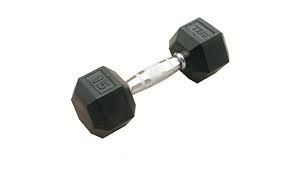 GYM RUBBER HEX DUMBBELL 5KG # TZ-3001 