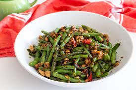  A3 fried green beans with pepper 椒盐四季豆