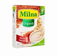 MILNA BUBUR ORGANIK 6 BULAN BERAS MERAH 120 GR