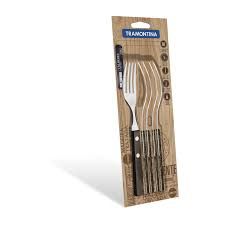 TRAMONTINA TABLE FORK SET 6 PCS POLYWOOD # 21102/690