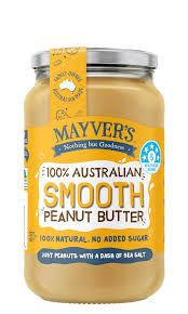 mayvers peanut butter smooth 375gr