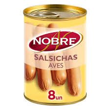 Salsichas aves nobre lata 8un