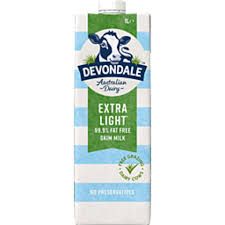 Devondale extra light 99.9 fat tree skin milk