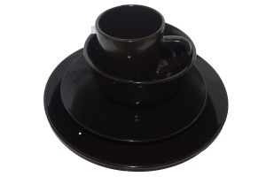 Funky Plate/Bowl, Cup Set  classic dark  