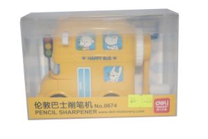 Yellow Happy Bus "Pencil Sharpener"