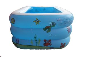  family swimming pool ( ocean blue, 3 rings ) 200cm *120cm *60cm