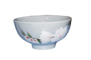 Grey Flower Bowl