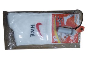 NIKE sports high quality socks white 