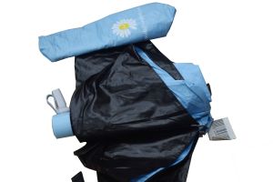 Good quality UV-protected umbrella ( with dark material inside )
