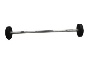 GYM FIX STRAIGHT RUBBER BARBELL 15KG #TZ3012