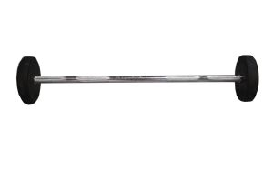 GYM FIXED STRIGHT RUBBER BARBELL 20KG #TZ