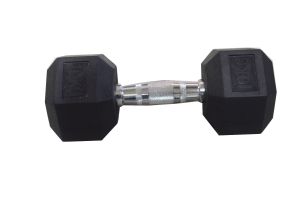 GYM RUBBER HEX DUMBELL 10 KG #TZ - 3001 #60809310