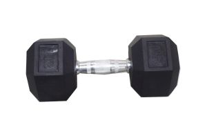 GYM RUBBER HEX DUMBELL 15 KG #TZ - 3001 #60809311