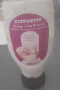 Molho Alho Fresco Top Down Continente 250ml