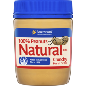Sanitarium Natural Crunchy Peanut Butter 375gr