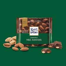 Ritter Sport milk chocolate with whole almonds 100g