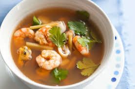 Tom Yum seafood -spicy thai seafood soup (dili club)