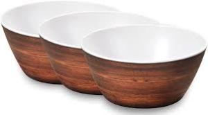 Kesper Milamine Fruit and Salad Bowl Dark Wood 25X11cm # 32627