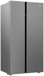 BEKO 500L SIDE BY SIDE FRIDGE INVENTER SILVER # GN04332XP
