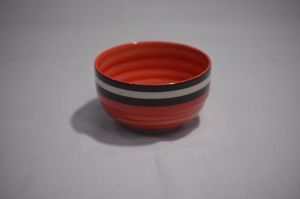 Mangkuk 2 line Red Colour, yellow c
