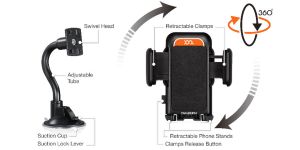 DAUSEN TUBE 360-UNIVERSAL WINDSHIELD MOUNT # DS-SP151