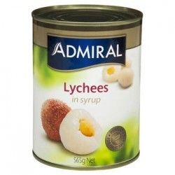 admiral 565g lychees in syrup