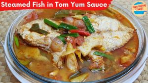 Steamed Fish w clear tom yum