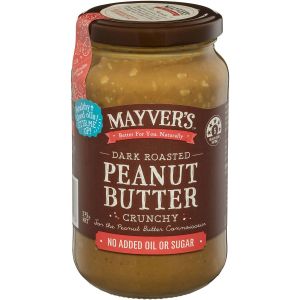  Mayvers peanut butter crunchy dark 375g
