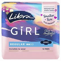 Libra Pads Girl Reg Wing 12s