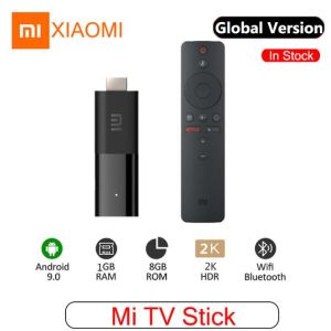 Xiaomi Mi TV Stick Global Version Android TV 9.0 2K HDR Quad Core HDMI 1GB RAM 8GB ROM Bluetooth Wifi 5 Netflix Google Assistant