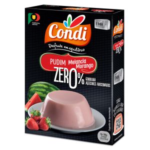 pudim zero melancia morango 22gr