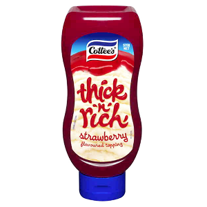 Cottee's Topping Sqz Strawberry 575g
