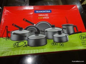 TRAMONTINA CUTELARIA STEAMER POT W/LID 22CM PAIRS #20538/622