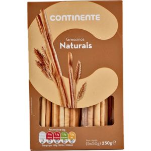 'GRESSINOS NATURAIS CONTINENTE 50G'