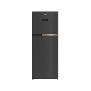 BEKO 470L REFRIGERATOR 2 DOOR INVENTER WOODEN  BLACK # RDNT376E50VDUGBL