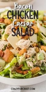 Chicken Caesar salad bacon bits & parmesan