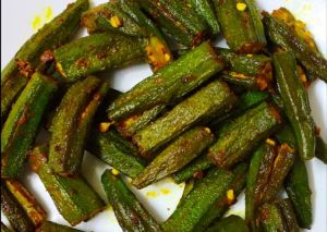 Thai Style Fried Lady`s Finger
