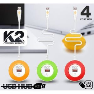 USB Hub K2 4 Port LED