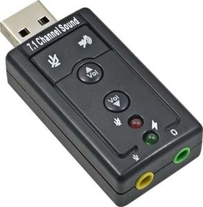 USB Sound Card Adaptor Black