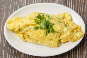 vegetable fried egg 素菜煎蛋