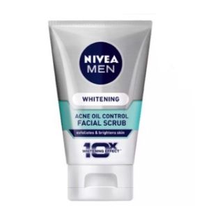 nivea man facial foam white oil control scurb 100ml