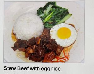 stew beef with egg rice牛腩蛋饭