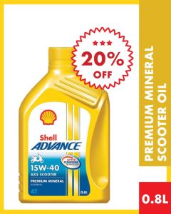 Shell Advance AX5  15W-40 Scooter 0.8L (Engine Oil)