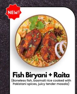 Fish Bryani +Raita
