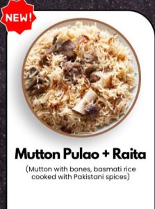 Mutton Pulao +Raita