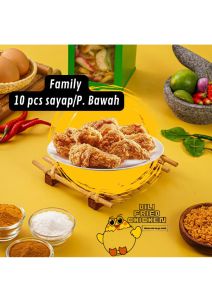 Family 10Pcs Sayap/p. Bawah