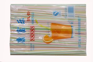 Soft drink plastic straw 